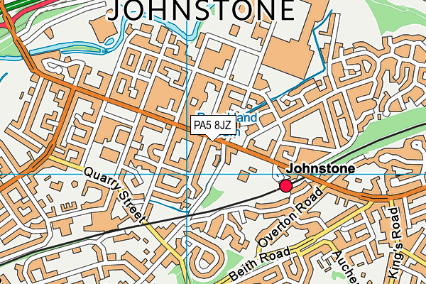 PA5 8JZ map - OS VectorMap District (Ordnance Survey) PA5 8JZ map - OS VectorMap District (Ordnance Survey)