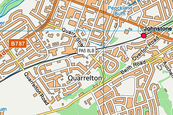 PA5 8LB map - OS VectorMap District (Ordnance Survey) PA5 8LB map - OS VectorMap District (Ordnance Survey)