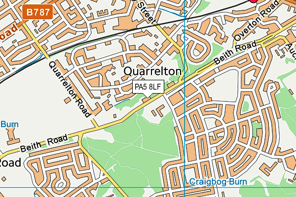 PA5 8LF map - OS VectorMap District (Ordnance Survey) PA5 8LF map - OS VectorMap District (Ordnance Survey)