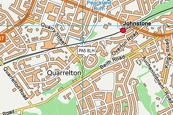 PA5 8LH map - OS VectorMap District (Ordnance Survey) PA5 8LH map - OS VectorMap District (Ordnance Survey)
