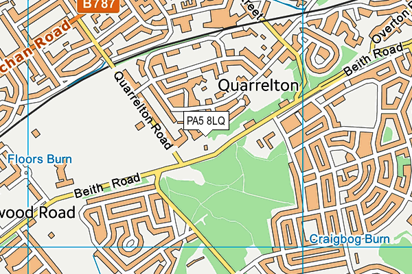 PA5 8LQ map - OS VectorMap District (Ordnance Survey) PA5 8LQ map - OS VectorMap District (Ordnance Survey)