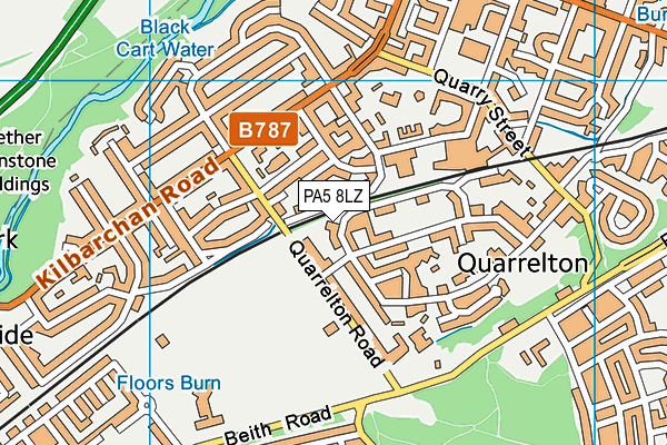 PA5 8LZ map - OS VectorMap District (Ordnance Survey) PA5 8LZ map - OS VectorMap District (Ordnance Survey)