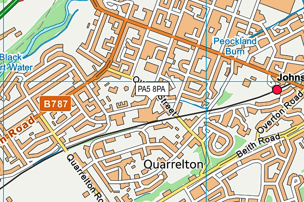 PA5 8PA map - OS VectorMap District (Ordnance Survey) PA5 8PA map - OS VectorMap District (Ordnance Survey)