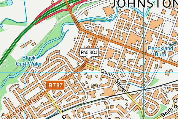 PA5 8QJ map - OS VectorMap District (Ordnance Survey) PA5 8QJ map - OS VectorMap District (Ordnance Survey)