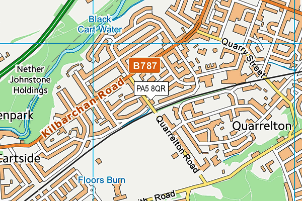 PA5 8QR map - OS VectorMap District (Ordnance Survey) PA5 8QR map - OS VectorMap District (Ordnance Survey)