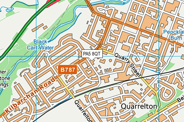 PA5 8QT map - OS VectorMap District (Ordnance Survey) PA5 8QT map - OS VectorMap District (Ordnance Survey)