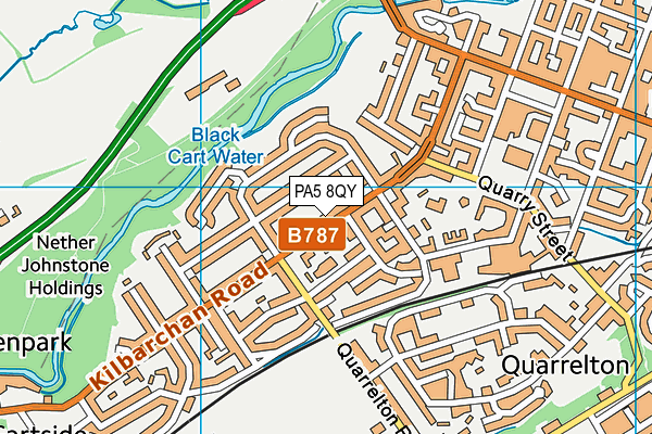PA5 8QY map - OS VectorMap District (Ordnance Survey)