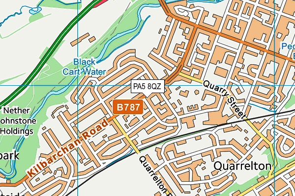 PA5 8QZ map - OS VectorMap District (Ordnance Survey)