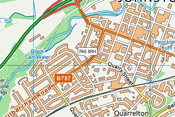 PA5 8RH map - OS VectorMap District (Ordnance Survey) PA5 8RH map - OS VectorMap District (Ordnance Survey)