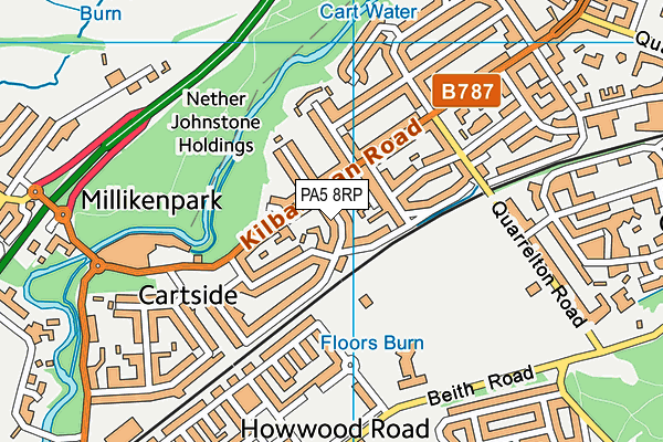 PA5 8RP map - OS VectorMap District (Ordnance Survey) PA5 8RP map - OS VectorMap District (Ordnance Survey)