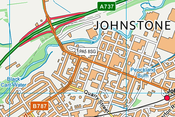 PA5 8SG map - OS VectorMap District (Ordnance Survey) PA5 8SG map - OS VectorMap District (Ordnance Survey)