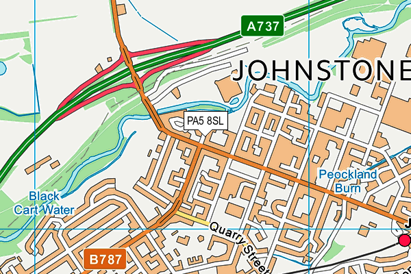 PA5 8SL map - OS VectorMap District (Ordnance Survey) PA5 8SL map - OS VectorMap District (Ordnance Survey)