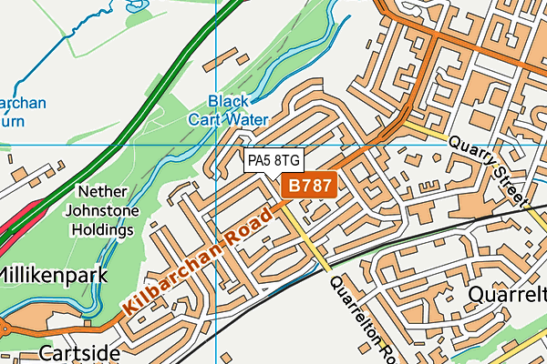 PA5 8TG map - OS VectorMap District (Ordnance Survey) PA5 8TG map - OS VectorMap District (Ordnance Survey)