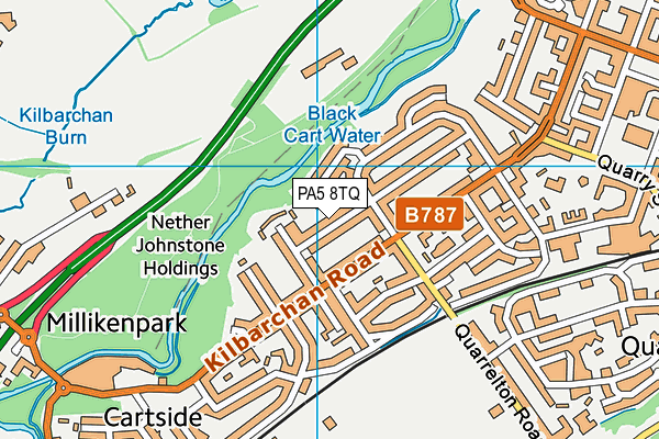 PA5 8TQ map - OS VectorMap District (Ordnance Survey) PA5 8TQ map - OS VectorMap District (Ordnance Survey)