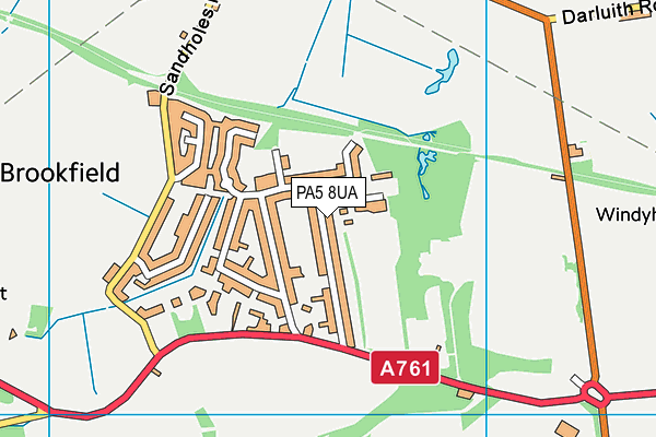 PA5 8UA map - OS VectorMap District (Ordnance Survey) PA5 8UA map - OS VectorMap District (Ordnance Survey)
