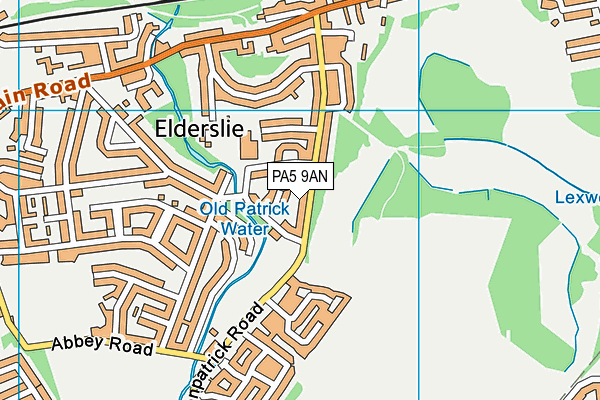 PA5 9AN map - OS VectorMap District (Ordnance Survey)