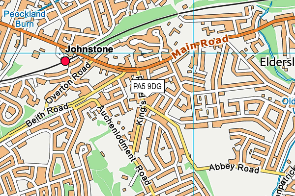 PA5 9DG map - OS VectorMap District (Ordnance Survey) PA5 9DG map - OS VectorMap District (Ordnance Survey)