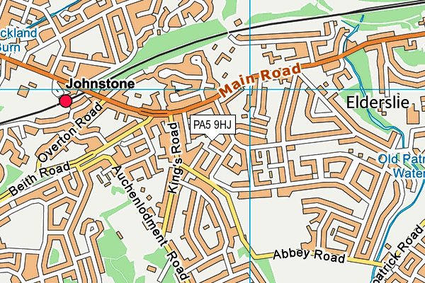 PA5 9HJ map - OS VectorMap District (Ordnance Survey) PA5 9HJ map - OS VectorMap District (Ordnance Survey)