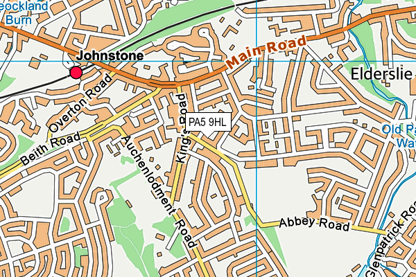 PA5 9HL map - OS VectorMap District (Ordnance Survey) PA5 9HL map - OS VectorMap District (Ordnance Survey)