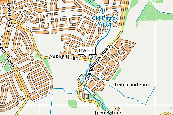 PA5 9JL map - OS VectorMap District (Ordnance Survey) PA5 9JL map - OS VectorMap District (Ordnance Survey)