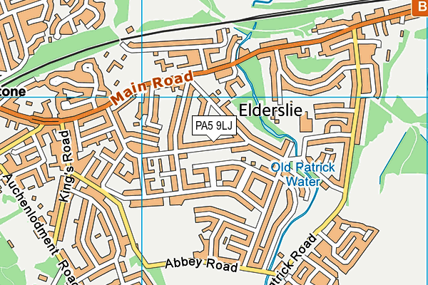 PA5 9LJ map - OS VectorMap District (Ordnance Survey)