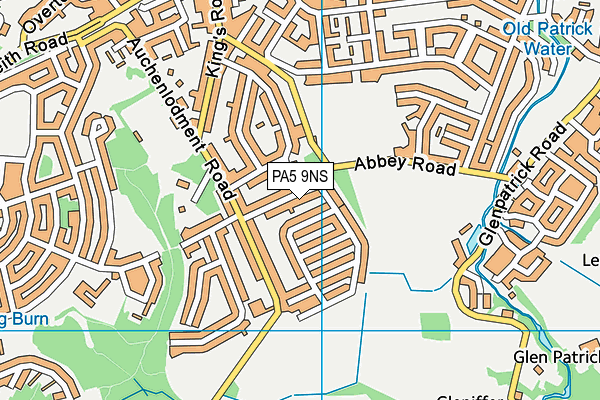 PA5 9NS map - OS VectorMap District (Ordnance Survey) PA5 9NS map - OS VectorMap District (Ordnance Survey)