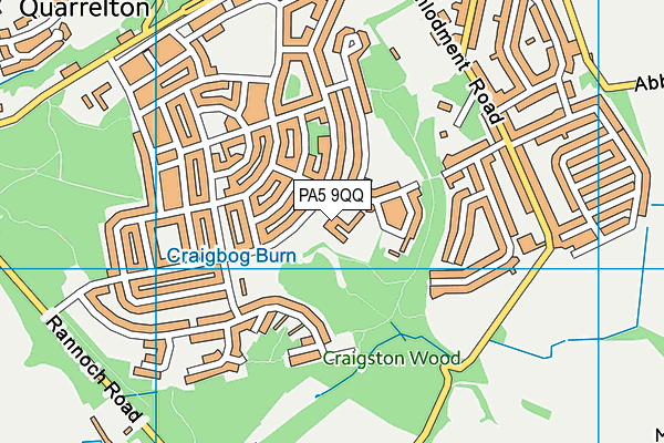 PA5 9QQ map - OS VectorMap District (Ordnance Survey) PA5 9QQ map - OS VectorMap District (Ordnance Survey)