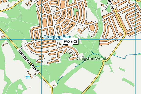 PA5 9RS map - OS VectorMap District (Ordnance Survey) PA5 9RS map - OS VectorMap District (Ordnance Survey)