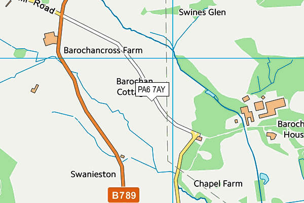 PA6 7AY map - OS VectorMap District (Ordnance Survey) PA6 7AY map - OS VectorMap District (Ordnance Survey)
