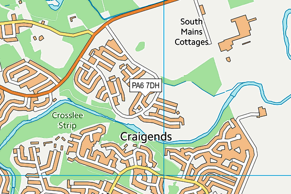 PA6 7DH map - OS VectorMap District (Ordnance Survey) PA6 7DH map - OS VectorMap District (Ordnance Survey)