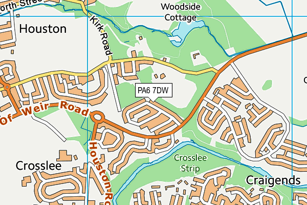 PA6 7DW map - OS VectorMap District (Ordnance Survey) PA6 7DW map - OS VectorMap District (Ordnance Survey)