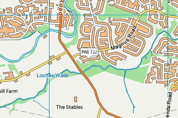 PA6 7JJ map - OS VectorMap District (Ordnance Survey) PA6 7JJ map - OS VectorMap District (Ordnance Survey)