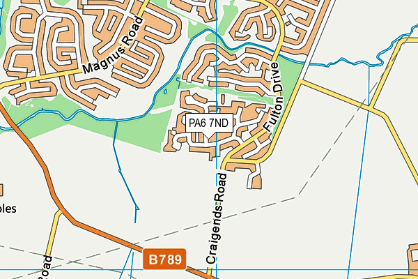 PA6 7ND map - OS VectorMap District (Ordnance Survey) PA6 7ND map - OS VectorMap District (Ordnance Survey)