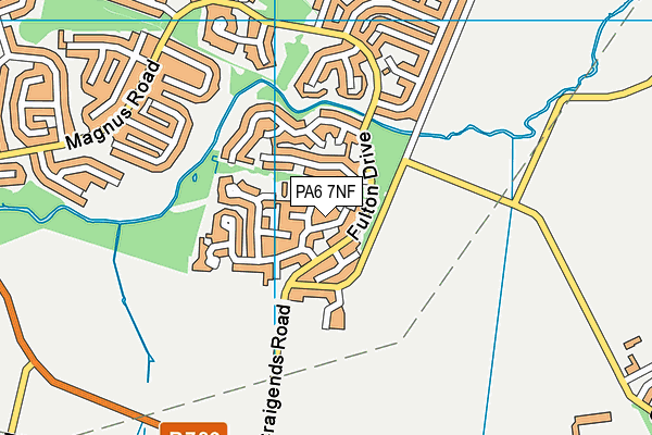 PA6 7NF map - OS VectorMap District (Ordnance Survey) PA6 7NF map - OS VectorMap District (Ordnance Survey)