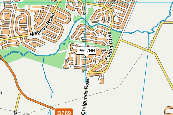PA6 7NH map - OS VectorMap District (Ordnance Survey) PA6 7NH map - OS VectorMap District (Ordnance Survey)
