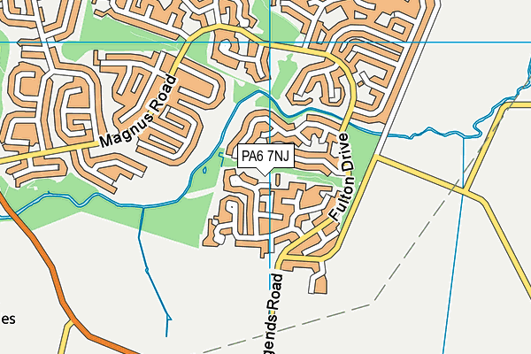 PA6 7NJ map - OS VectorMap District (Ordnance Survey) PA6 7NJ map - OS VectorMap District (Ordnance Survey)