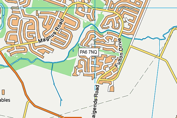 PA6 7NQ map - OS VectorMap District (Ordnance Survey) PA6 7NQ map - OS VectorMap District (Ordnance Survey)