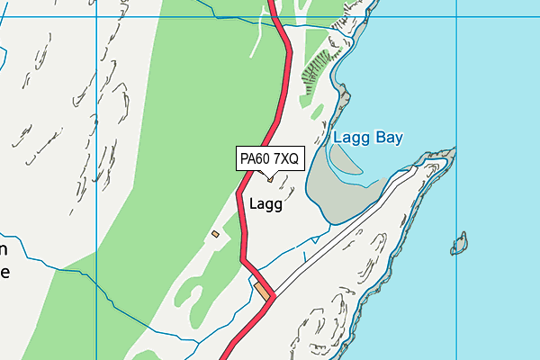 PA60 7XQ map - OS VectorMap District (Ordnance Survey) PA60 7XQ map - OS VectorMap District (Ordnance Survey)
