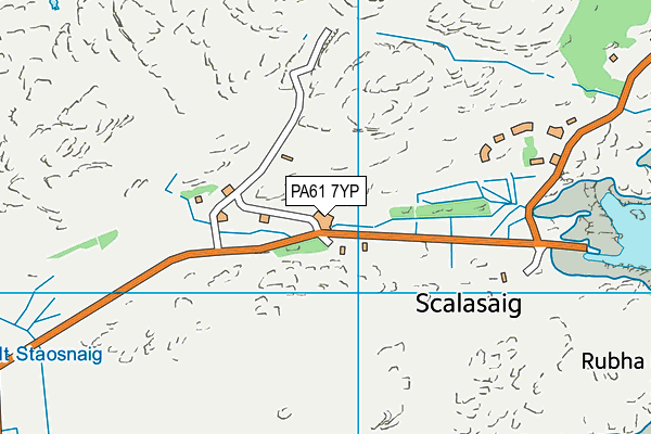 PA61 7YP map - OS VectorMap District (Ordnance Survey)