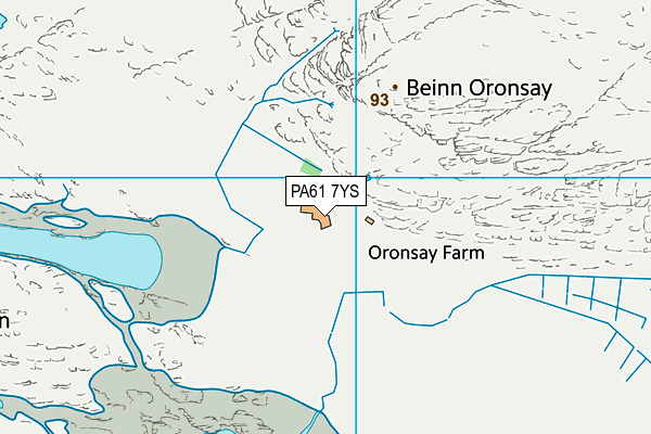 PA61 7YS map - OS VectorMap District (Ordnance Survey) PA61 7YS map - OS VectorMap District (Ordnance Survey)