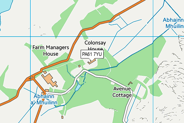 PA61 7YU map - OS VectorMap District (Ordnance Survey) PA61 7YU map - OS VectorMap District (Ordnance Survey)