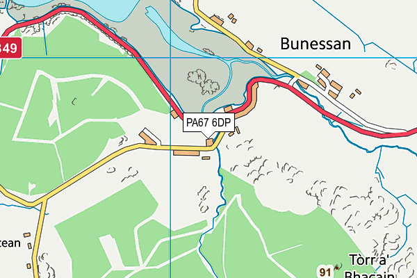 PA67 6DP map - OS VectorMap District (Ordnance Survey) PA67 6DP map - OS VectorMap District (Ordnance Survey)