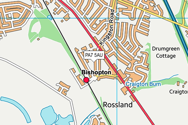 PA7 5AU map - OS VectorMap District (Ordnance Survey) PA7 5AU map - OS VectorMap District (Ordnance Survey)