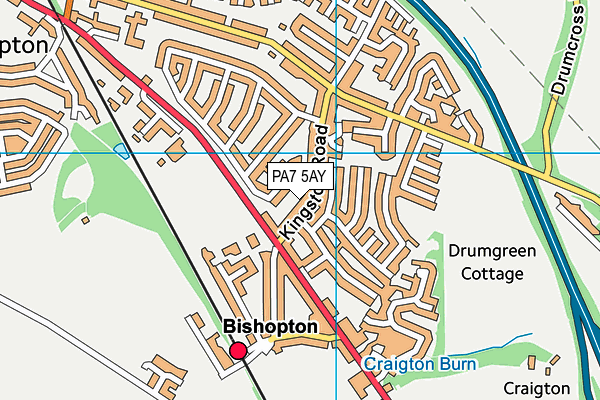 PA7 5AY map - OS VectorMap District (Ordnance Survey) PA7 5AY map - OS VectorMap District (Ordnance Survey)
