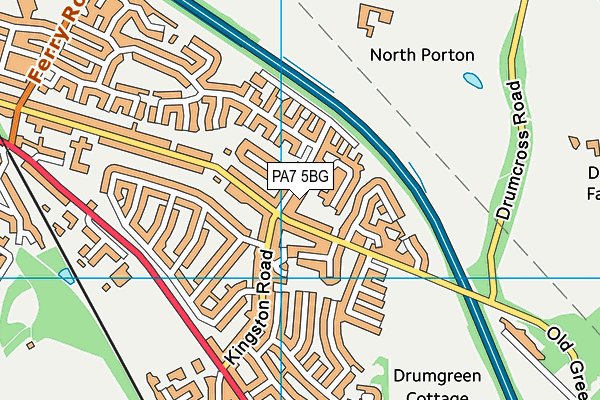 PA7 5BG map - OS VectorMap District (Ordnance Survey) PA7 5BG map - OS VectorMap District (Ordnance Survey)
