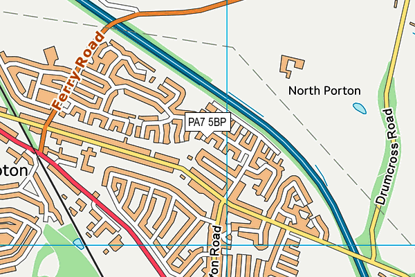 PA7 5BP map - OS VectorMap District (Ordnance Survey) PA7 5BP map - OS VectorMap District (Ordnance Survey)