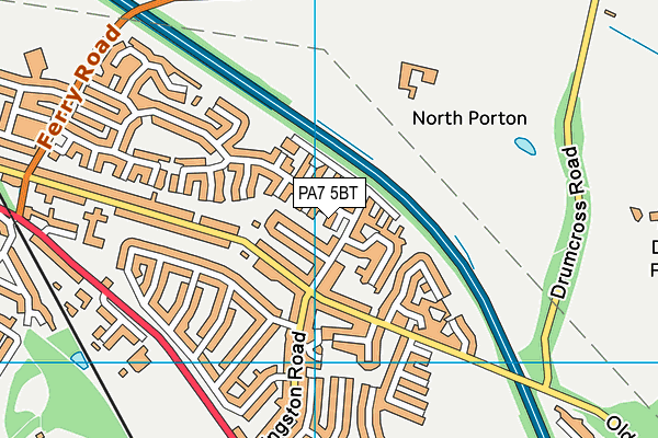 PA7 5BT map - OS VectorMap District (Ordnance Survey) PA7 5BT map - OS VectorMap District (Ordnance Survey)