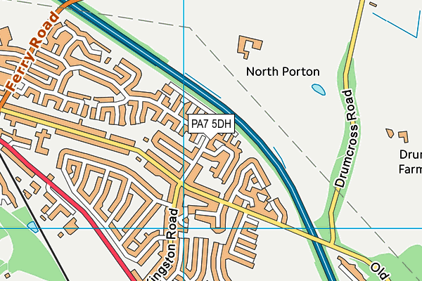 PA7 5DH map - OS VectorMap District (Ordnance Survey) PA7 5DH map - OS VectorMap District (Ordnance Survey)