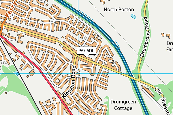 PA7 5DL map - OS VectorMap District (Ordnance Survey) PA7 5DL map - OS VectorMap District (Ordnance Survey)