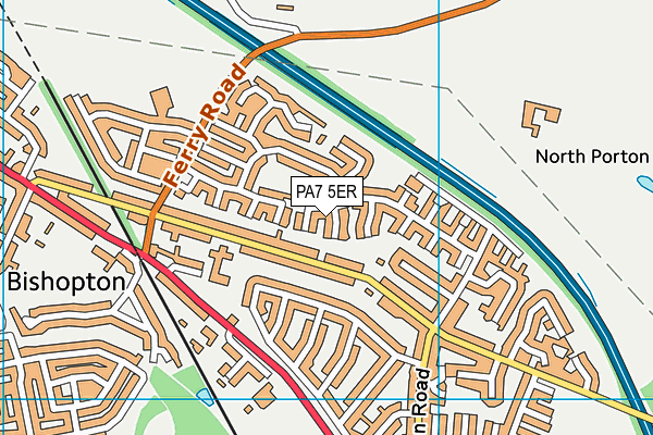 PA7 5ER map - OS VectorMap District (Ordnance Survey)